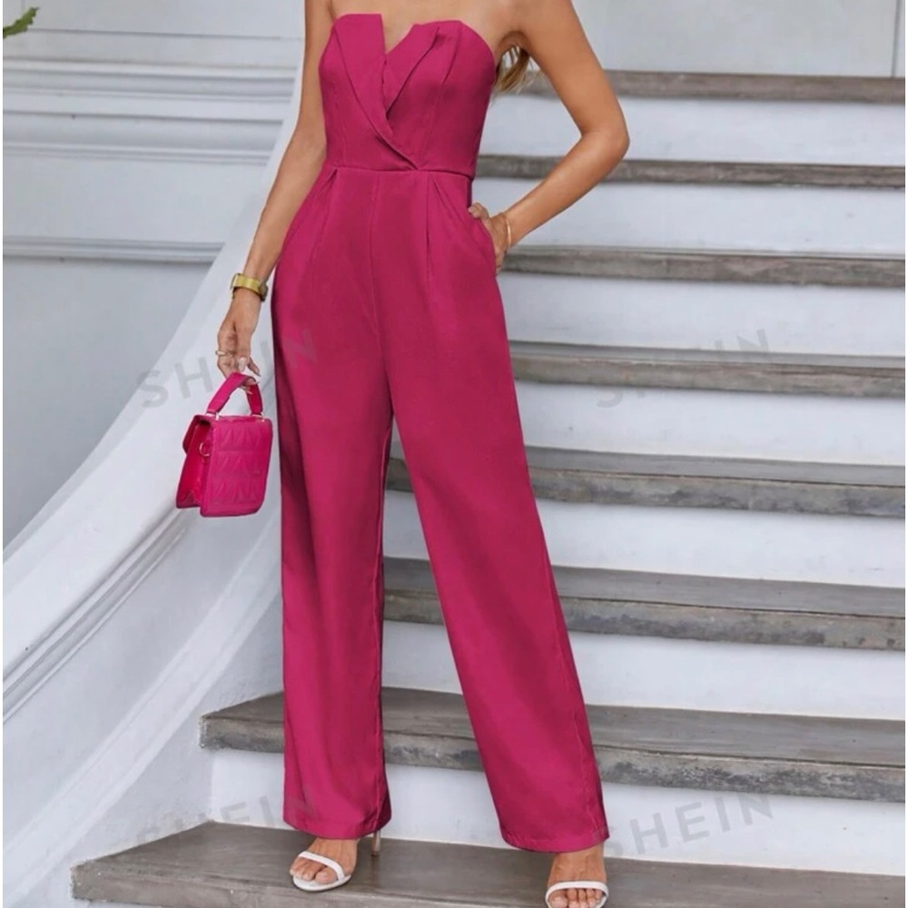 Elegant Tube Strapless Jumpsuit